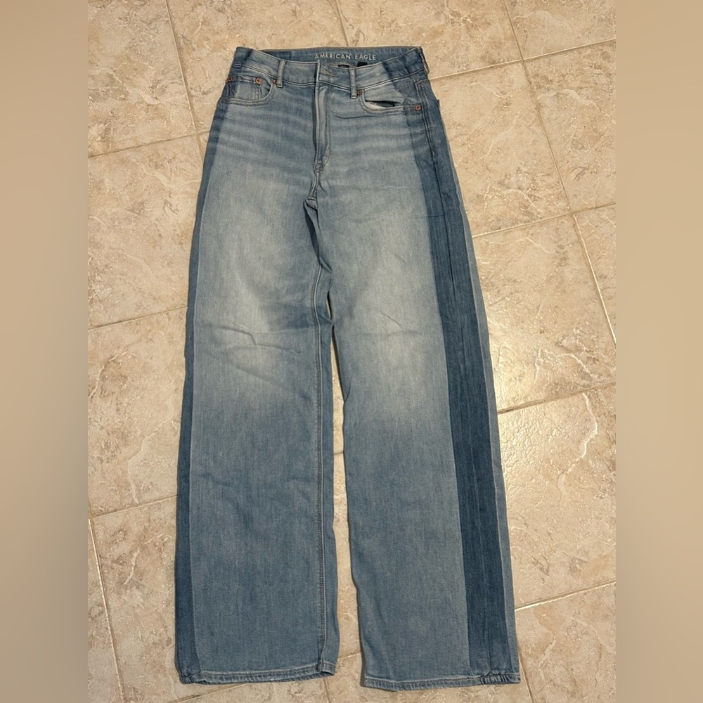 American Eagle Outfitters Blue Wide Leg Jeans